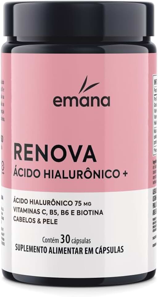 Emana Renova + Ácido Hialurônico com Vitamina C - 30 Cápsulas