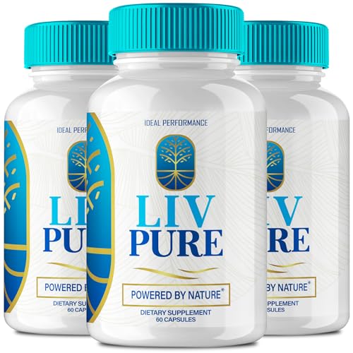 Pure Capsules Liver Detox Pills Supplement - Maximum Strength, Diet Hydration Health Support, Pure Reviews (3 Pack)