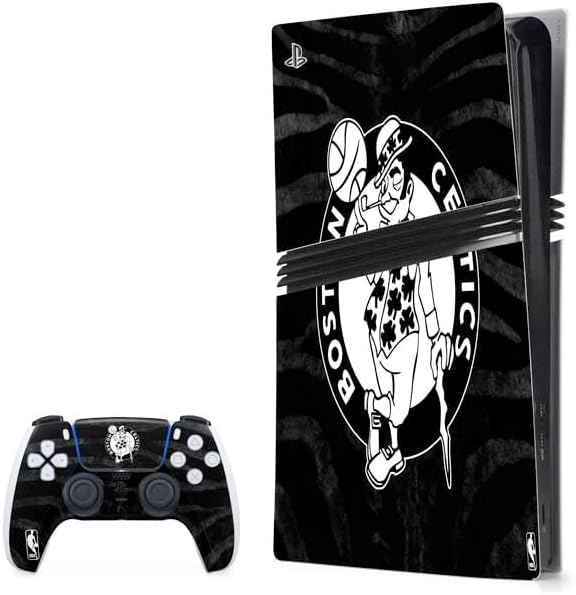 Skinit Decal Gaming Skin Compatible with PS5 Pro Bundle - Officially Licensed NBA Boston Celtics Green Primary Logo Design