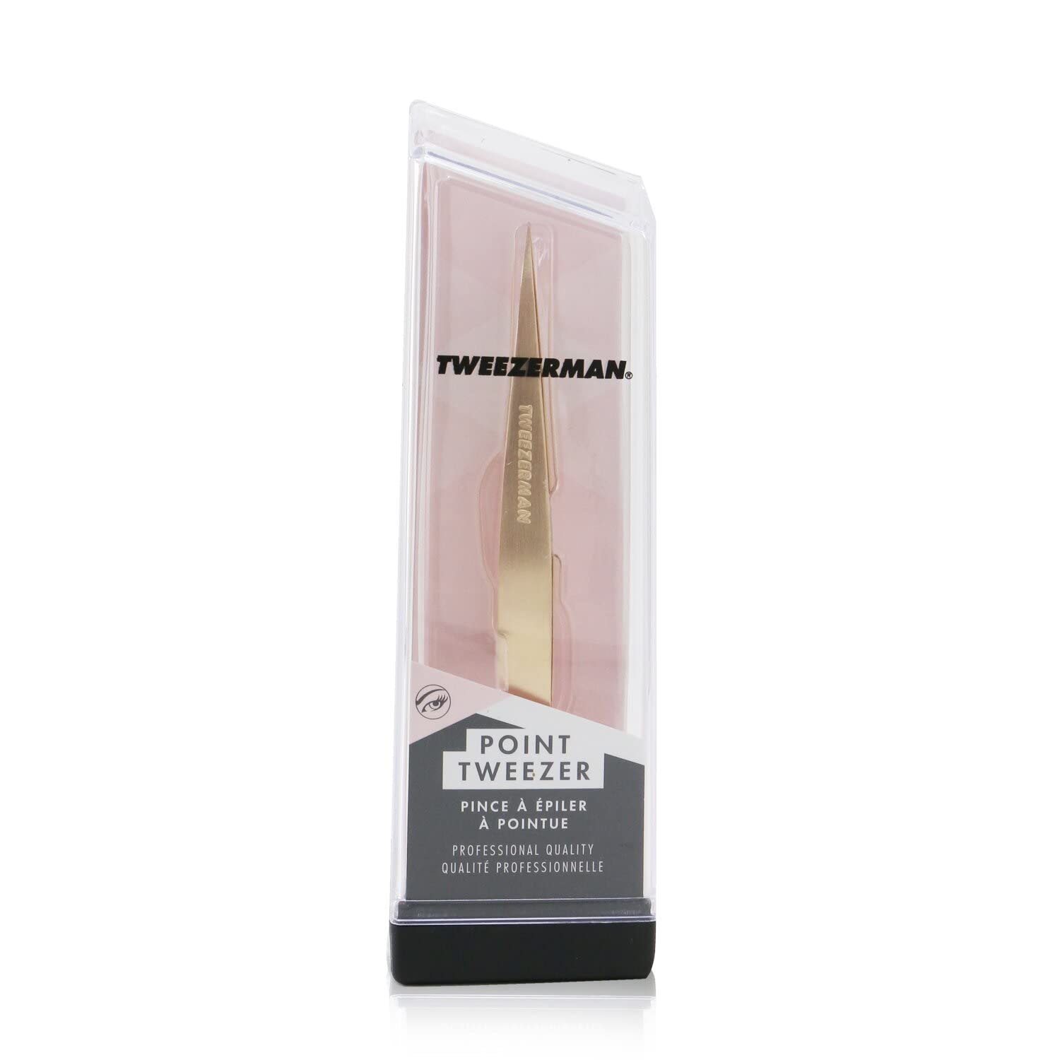 TWEEZERMAN Studio Collection 58400-411-0 Rose Gold Eyebrow Tweezers