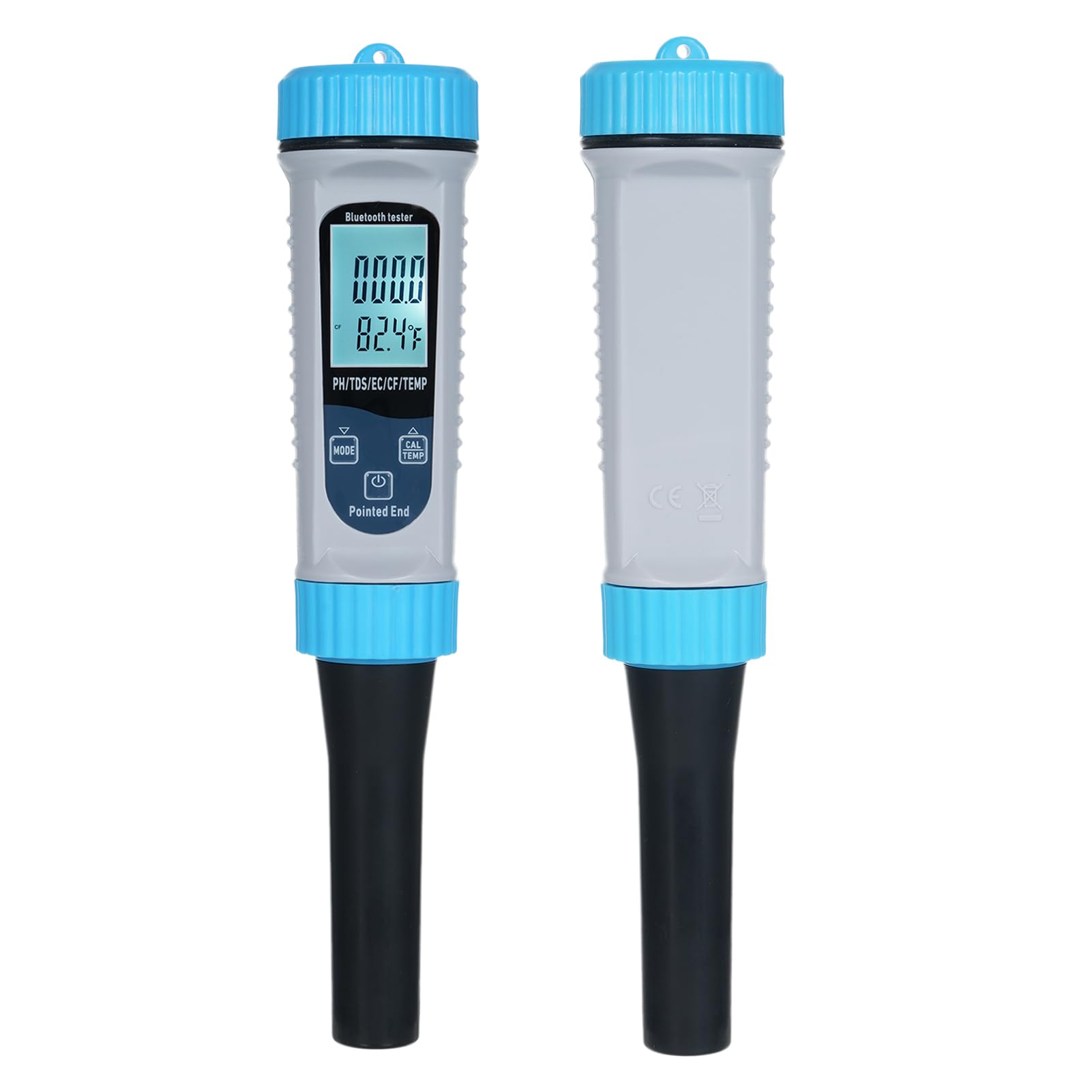 pHmetro 5 in 1 con misurazione ad alta precisione BT di pH/TDS/EC/CF/Temp Kit per test dell'acqua per acqua potabile domestica, acquario di laboratorio di coltura e altro ancora