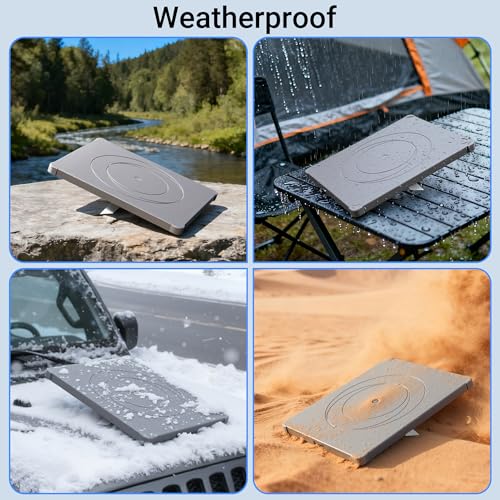 DAIERTEK Starlink Mini Protective Cover Case, Starlink Mini Accessories Silicone Protective Case Satellite Dish Waterproof & Anti-Scratch Cover Perfect for Outdoor Travel RV/Camping(Grey) by DAIERTEK - Image 5
