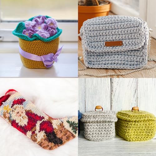 Abeillo 4 Stück 4 Count Plastic Mesh Canvas Sheets für Stickerei,30 * 20cm Kunststoffgitter,Weich Fursuit Auge Mesh, Kunststoff Needlepoint Leinwand für Handarbeiten DIY, Stricken Häkeln Projekte