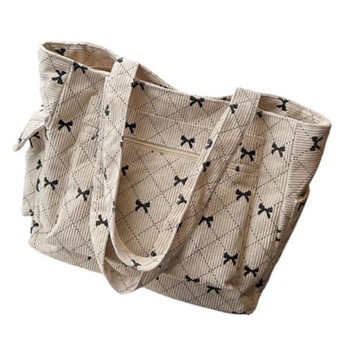 Grand sac à main velours côtelé poignée robuste femme