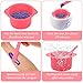 cobee 2 Pcs Silicone Wax Pot Liners, Silicone Wax Warmer Liner Non stick Wax Bowl for Wax Warmer Wax Melt Warmer with 2 Pcs Wax Spatula Sticks for Hair Removal Compatible with 16 oz Waxing Kit