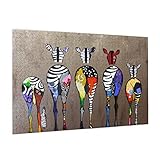 バンクシー シマウマ モダンアート アニメ ジグソーパズル 1000 ピース 大人用 子供用 木製 チャレンジングファミリーゲーム 人気 かわいい プレゼント (75x50cm) FO56