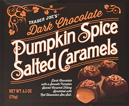 Trader Joe's Dark Chocolate Pumpkin Spice Salted Caramels - 6.2oz Box