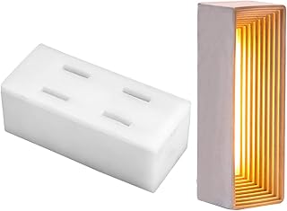 BOOWAN NICOLE Concrete Silicone Mold with Accessories for Bedside Table Lamps Making