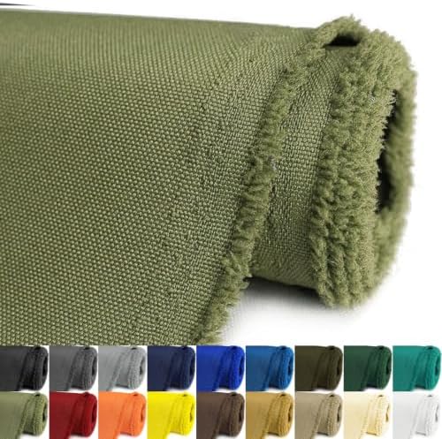Waterproof Canvas Fabric by The Yard 600D Upholstery 58x36in Olive Green