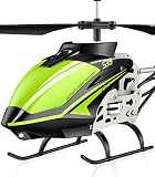 SYMA RC Helicopter with 3.5 Channel, Gyro Stabilizer, High & Low Speeds - Sturdy Green Aircraft for Kids
