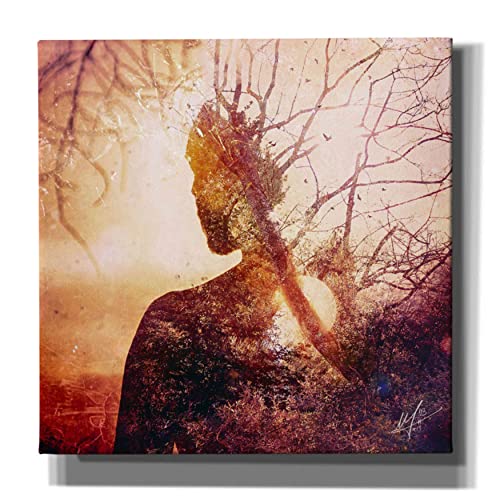 Cortesi Home 'Maps' By Mario Sanchez Nevado Canvas Wall Art, 12 In X 12 In, Red #TOP25