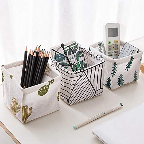 ☀ Dergo ☀ 3Pcs Storage Bin Closet Toy Box Container Organizer Fabric Basket #TOP1