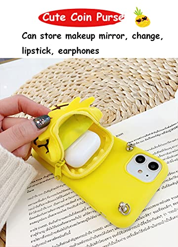 Crossbody Wallet Case Compatible With Samsung Galaxy A32 5G Cases 3D Cute Fruit Phone Purse Card Pouch Kickstand Cover Soft Silicone Case With Detachable Lanyard Shockproof Cover(Strawberry) #TOP3