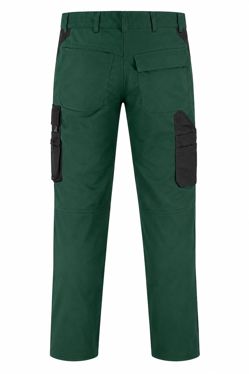Generisch e.s.Active Bundhose Herren – Robuste Arbeitshose mit Flexbelt & Kniepolstertaschen grün/schwarz
