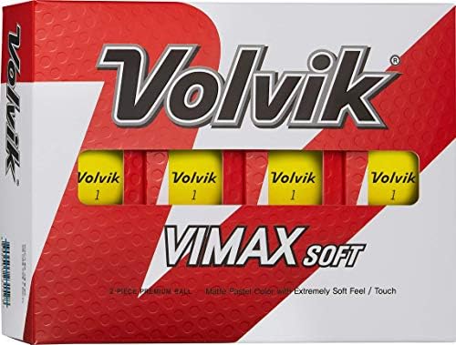 Volvik Vimax Soft Yellow Golf Balls, Dozen
