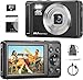 Digitalkamera 4K 64MP, 2.8 Zoll UHD Autofokus Kamera fotokamera, Micro-SD-Karte & Akku,16X Digitalzoom Wiederaufladbare Tragbare Kompaktkameras mit für Anfänger Jugendliche