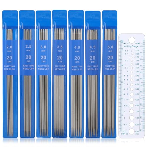 35 Pcs Double Pointed Knitting Needle Sets 7 Sizes...