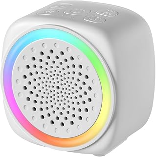 White Noise Machine with 26 Soothing Sounds & 8 Color Night Lights, Adjustable Volume, Timer & Memory, USB Powered – for Home, Office & Travel