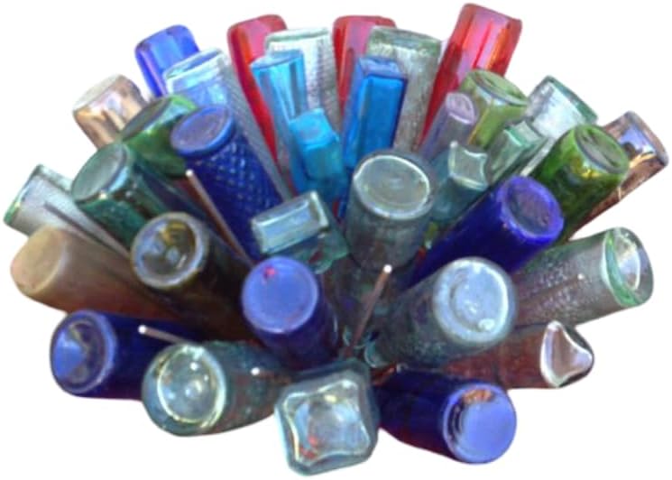 USA Awesome Blossom Southern Bottle Tree - Holds 49 Bottles -Garden Yard Wine Stake ~ Celebrate The Beauty of Colored Glass in Your Garden or Yard for Some Southern Charm