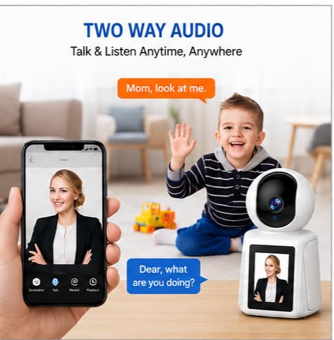 Image of WiFi Smart Home Camera with Two Way Audio Live Video Calling