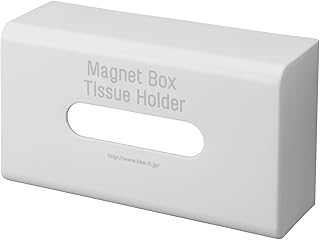 ライクイット (like-it) キッチン ランドリー マグネット収納 強力マグネット 冷蔵庫 洗濯機 ボックスティッシュ ケース ホルダー ニューホワイト Mag-On+ 8053