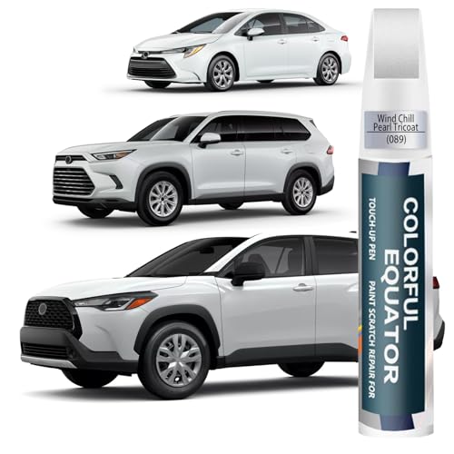 Image of (089 Wind Chill Pearl Tricoat) Car Touch Up Paint for Toyota, Car Paint Pen Scratch Repair Two-In-One Touch Up Paint, Premium Car Scratch Remover for Deep Scratches