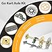 Go Kart Axle Kit 44 Inch Rear Axle DIY Go Kart Parts with Axle+Brake Caliper+Brake Disc+Pillow Block Bearing+530 Chain+37T Sprocket+Wheel Hub for Go Kart Quad Trike Drift Bikes