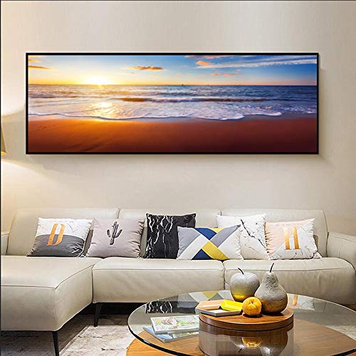Affiche et impression sur toile de mer moderne 60x180 cm grand format