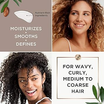 Argan Magic Defining Curl Cream & Hair Cream Oil Combo Pack - Enhances Waves & Curls, Adds Definition | Restores Manageability | Adds Silky, Glossy Shine | Paraben Free (8.5 oz / 4 oz)