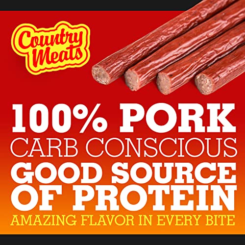 Country Meats, Meat Sticks, 0 Trans Fat, USDA Certified, Good Source of Protein, Carb Conscious Snack (9 Meat Sticks, Variety Pack)