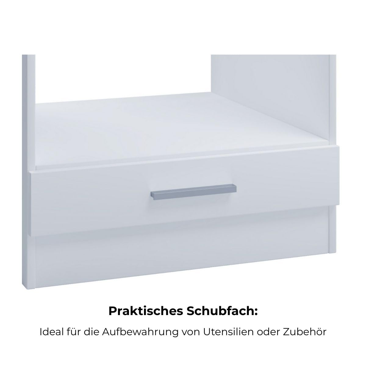 Backofenschrank für Einbauherd 60 cm weiß Unterschrank Backofen Herd