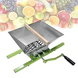 【Handbetrieb】Die Traubenmühle ist mit einem Griff zum manuellen Zerkleinern aller Obstsorten für eine gleichmäßige Pressung ausgestattet, energieeffizient und benötigt keinen Strom. Die Basis ist mit Gummifüßen ausgestattet, um die Stabilität zu gewährleisten.