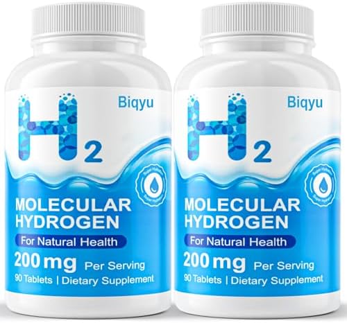 Hydrogen Water Tablets, Hydrogen Tablets-2 Pack Total 180 Count, Potent Molecular Hydrogen for Brain, Energy & Metabolism Support, Gluten Free & Non-GMO