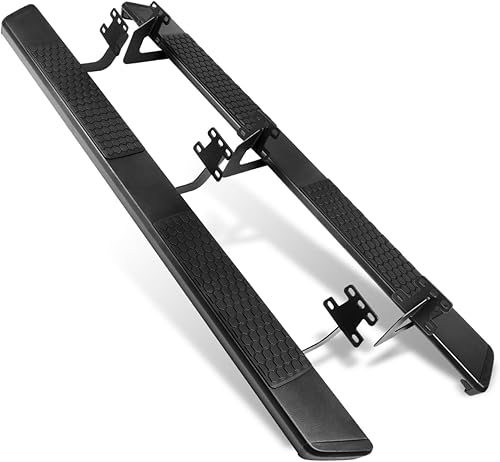 PM PERFORMOTOR Estribos de barra Nerf con revestimiento de polvo de 6 pulgadas compatibles con cabina Ram 1500 Quad (extendida) 2019-2022 (excluye