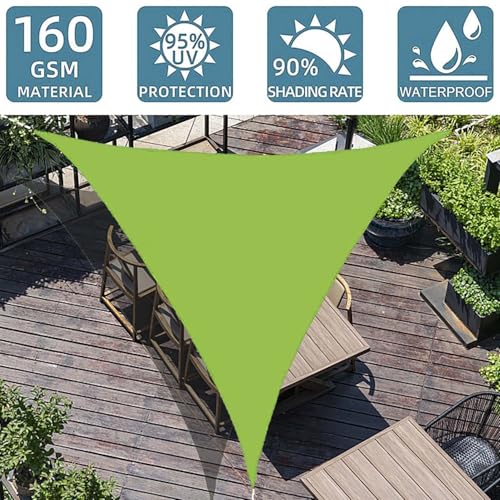 Voile d'ombrage triangulaire protection UV 95% imperméable