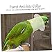 TOBBOMEY Bird Collar for Parrot Plucking Prevention for Macaw and Parakeet s Protective Design to Restrict Neck Movement and Aid