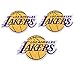 Produktbild 3 Stück NBA Lakers Nähen/Aufbügeln Basketball Logo Emblem Sportapplikationen Zubehör Dekoration Patches (Lakers)