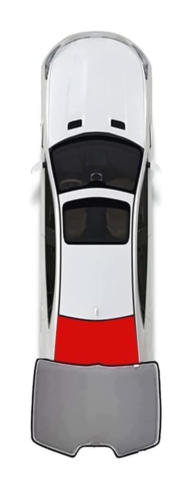 Sonnenschutz Auto Magnetisch Für Ford Für Equator Facelift Vollständige Abdeckung Sonnenschutz Auto Seitenfenster Vorne Hinten UV-Strahlen Sichtschutz 7-teilig-ganzauto(1pcs Rear)