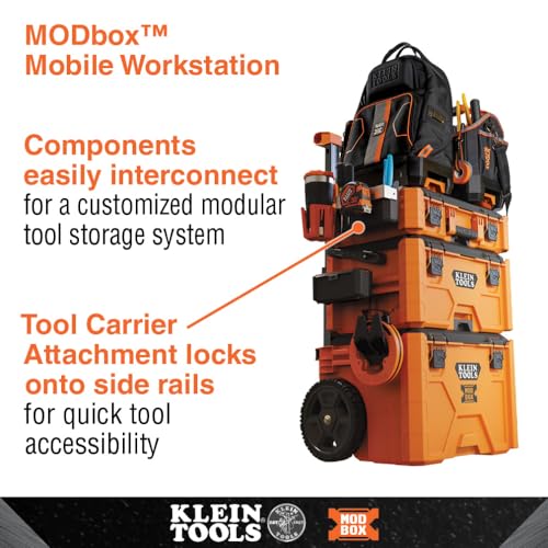 Klein Tools 54814MB MODbox Tool Carrier, Modular Tool Storage System Side Mounting Accessory, Easy One-Handed Attachment and Slim Profile - Image 5