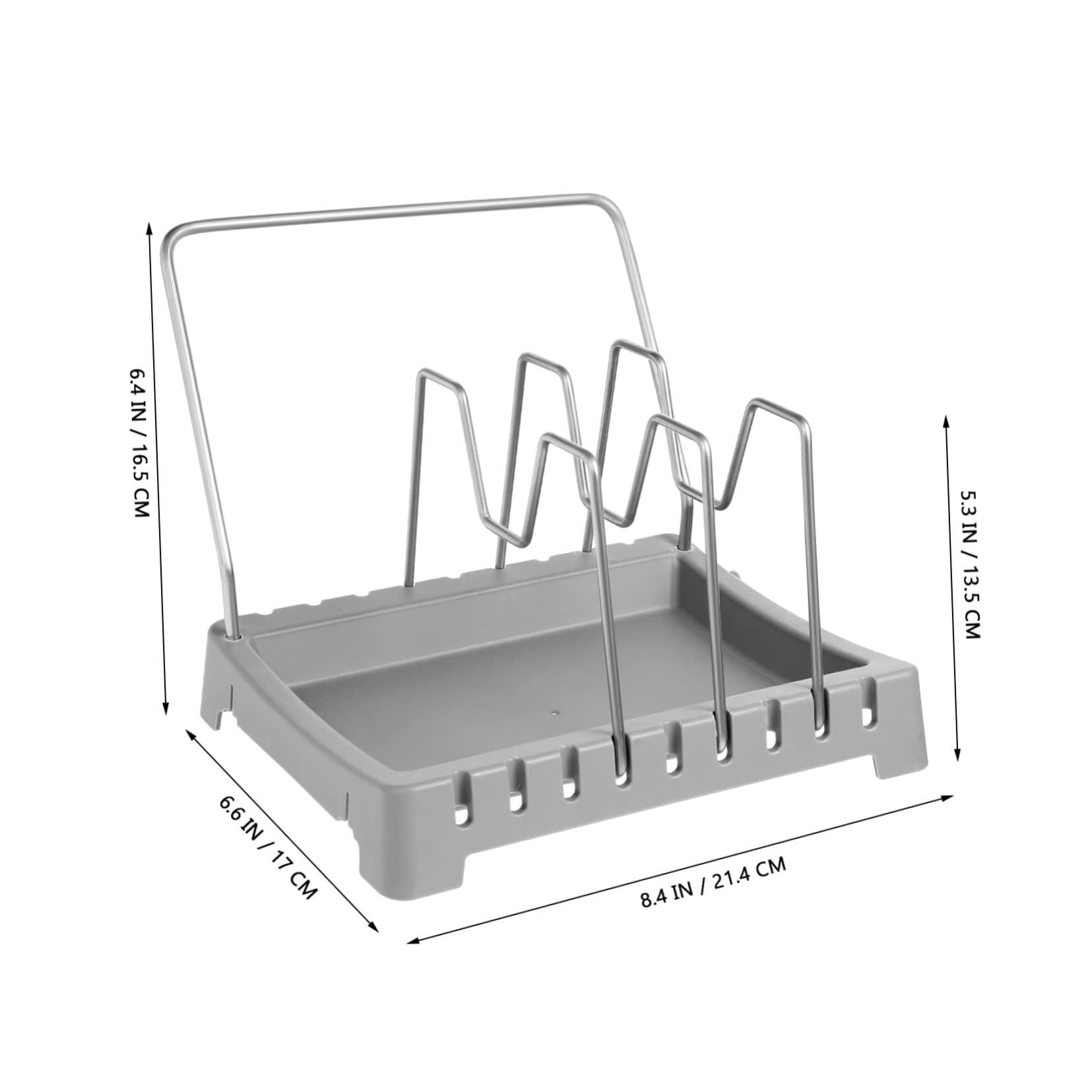 Hemobllo Soporte para Tapa de Sartén 2 Piezas Abs Diseño Divisor | Platos y Tablas de Cortar, Uso en Cajón, Construcción de Carga y Función Múltiple