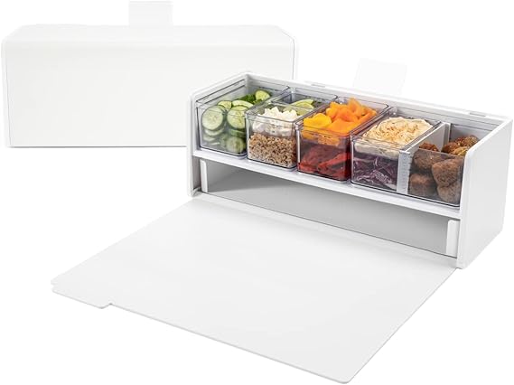 Prepdeck Mini Recipe Prep & Storage Station - New Compact Design, 8 ...
