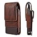 Vertical Phone Holster Case with Belt Clip Holder Pouch for iPhone 14 Pro Max/13 Pro Max/12 Pro Max, Galaxy Note 20 S22 Ultra S21 Plus S20 FE A03s A13 A23 A33 A53 5G, Pixel 6 7 Pro TCL 30 SE (L,Brown)