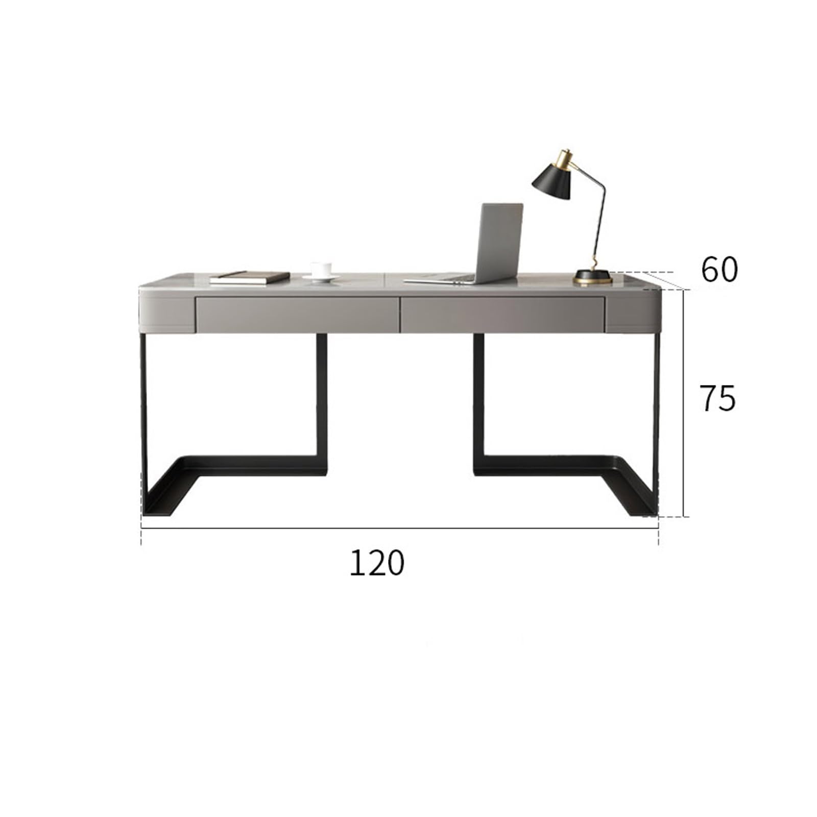 Proste luksusowe wysokiej klasy biurko łupkowe do domu proste małe biuro pisanie stół PC łupek małe biurko PC pisanie stołu (120 cm)