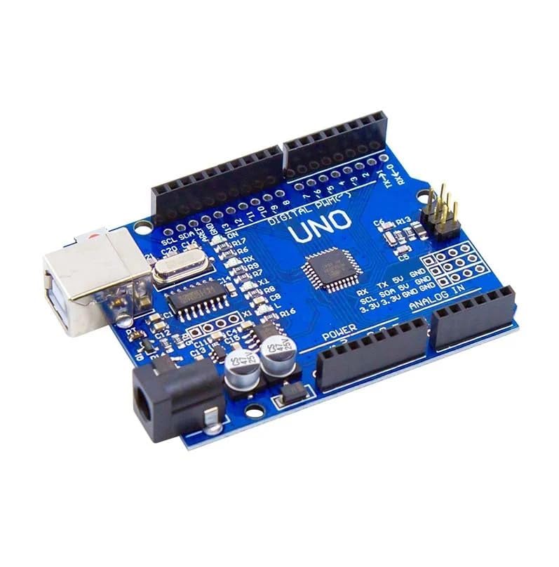 Image of UNO R3 SMD Development Board with USB Cable | ATmega328P Microcontroller Board for DIY Electronics, Robotics, Coding & Prototyping Kit (Uno SMD)