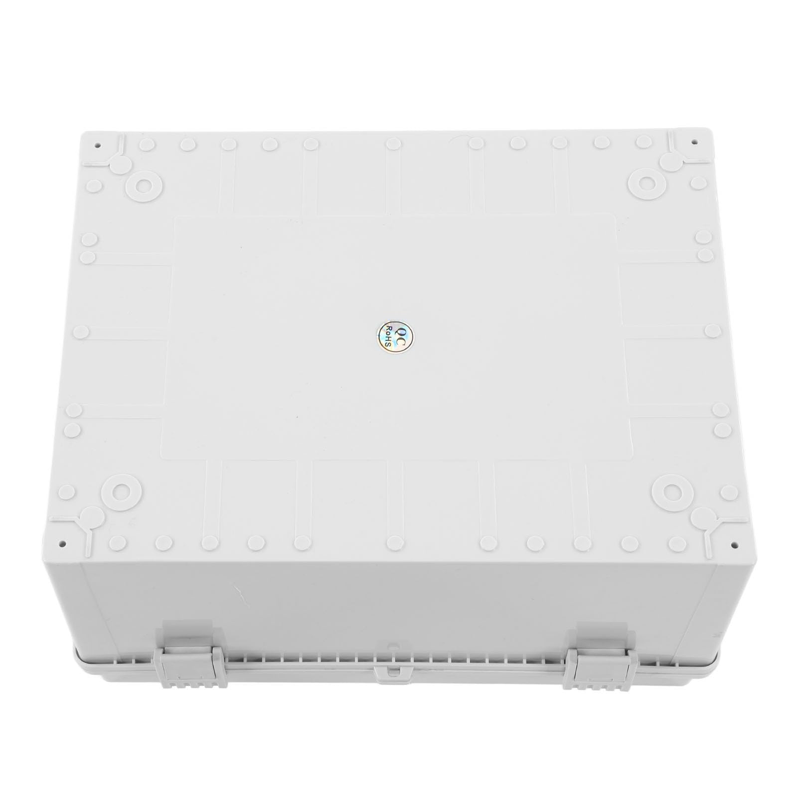 Fafeicy Scatola di Derivazione Stagna IP66, Custodia in Plastica ABS con Coperchio Grigio e Piastra di Montaggio, per Applicazioni Industriali Esterne e (400 X 300 X 200 mm / 15,75 11,81 7,87