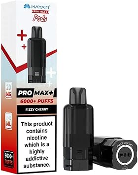 Hayati 6000 Pro Max Plus 6K Refill Pod pack of 1 Fizzy Cherry