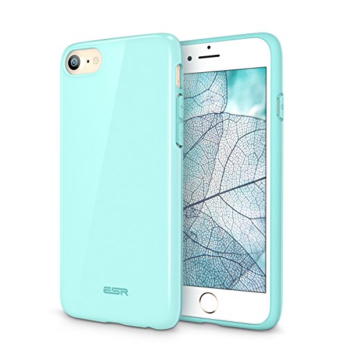 ESR iPhone 8 Case, iPhone 7 Case, Flexible Soft Silicone Gel TPU Rubber Case [Slim Fit] [Anti-Scratch] for Apple iPhone 8 (2017) / iPhone 7 (2016)(Mint Green)