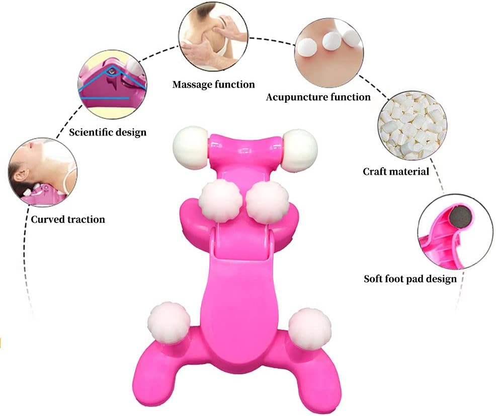 6 Large Acupoint Finger Press Cervical Vertebra Care Massager Silicone Massage Ball Neck Pressure Point Device