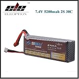 Eleoption リポバッテリー 7.4V 5200mah 互換バッテリー 3S 30C Li-po電池 XT60 / Tプラグ付き RCカー/トラック/ヘリコプター/飛行機/フレームキットに対応 (1pcs)