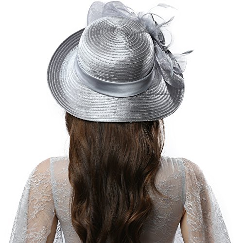 image for Original One Women's Cloche Bowler Hats KDC1701 for Kentucky Derby Day
